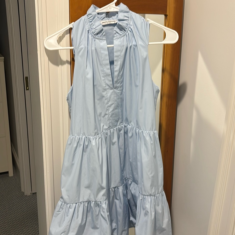 Amanda Uprichard light blue mini dress size XS